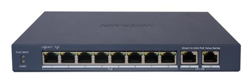 HIKVISION SWITCH SMART MANAGED POE 10/100 8 POE PORTS [DS-3E1310P-EI/M]