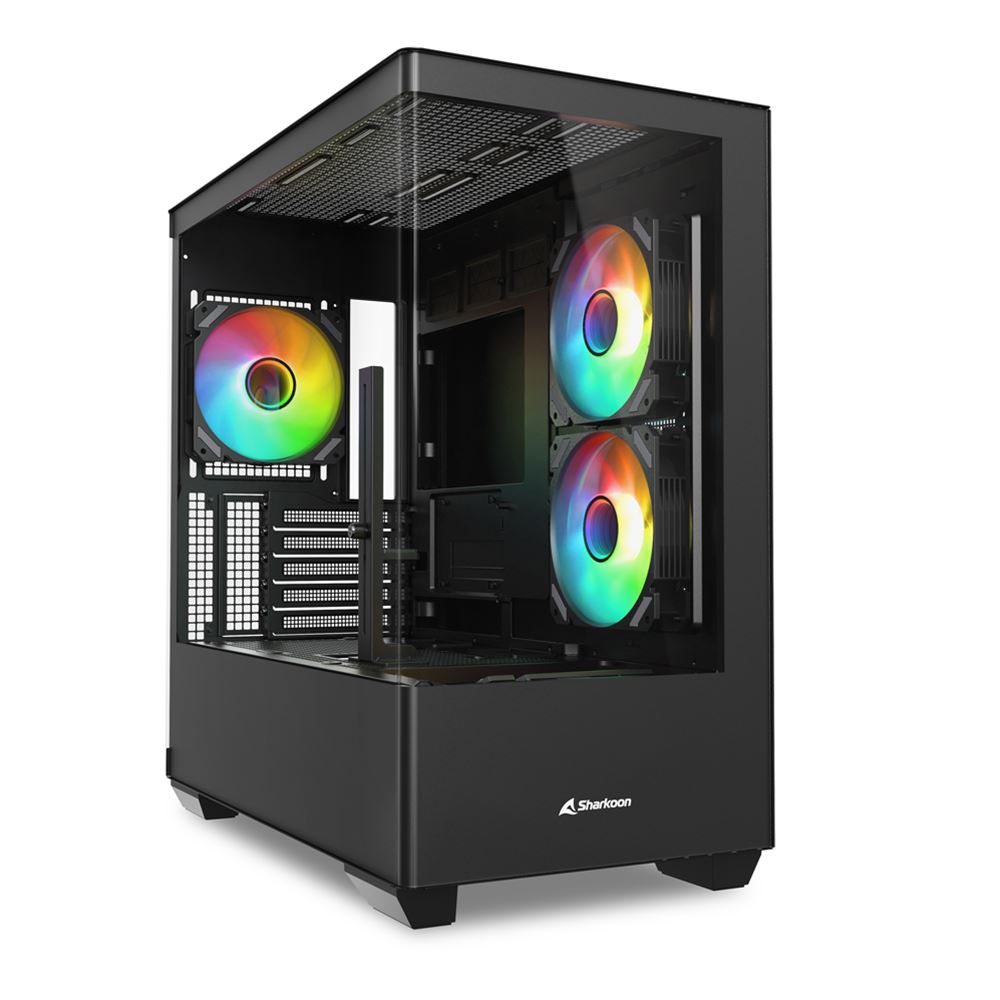 SHARKOON CASE CM100 MATX NERO [ELITE SHARK CM100]