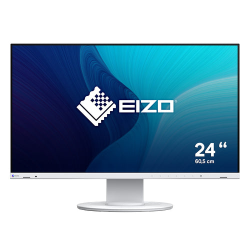 EIZO MONITOR 23,8 LED IPS 16:9 FHD 5MS 350 CDM, PIVOT, HUB USB, DP/HDMI, FLEXSCAN EV2400R-WT, BIANCO, GAR 7 ANNI [EV2400R-WT]