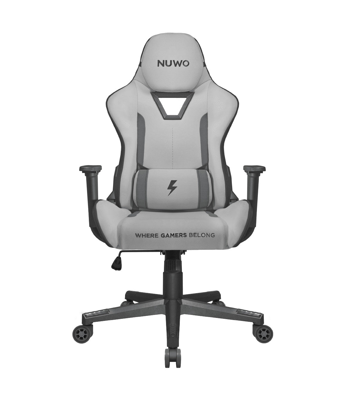 NUWO SEDIA GAMING JUPITE STOFFA BIANCO E GRIGIO [GC24HF.JRH.001]