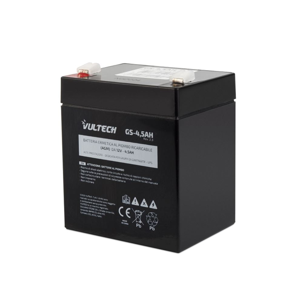 VULTECH BATTERIA ERMETICA AL PIOMBO PER UPS VULTECH GS-4,5AH REV. 2.3 12V 4,5A [GS-4,5AH REV. 2.3]