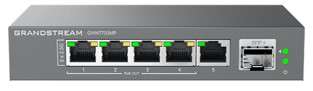 Grandstream GWN7700MP - Unmanaged 2.5G Multi-Gigabit Network Switch, 5x 2,5GbE RJ45, 4x PoE 802.3 af/at, up to 30W per port, 60W total power budget, 1x SFP+, metal case [GWN7700MP]