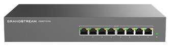 Grandstream GWN7701PA - Unmanaged Network Switch, 8x GbE RJ45, 8x PoE 802.3 af/at, Internal PSU [GWN7701PA]