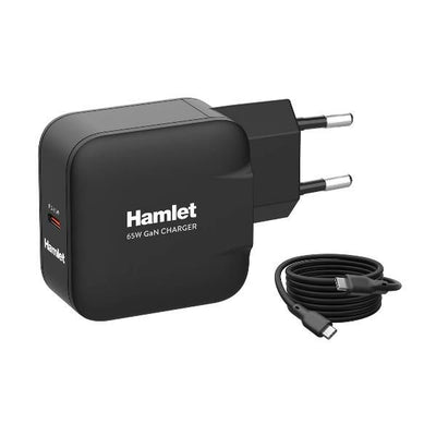 Hamlet XPDG-65WC20 Caricabatterie per dispositivi mobili Universale Nero AC Ricarica rapida Interno [XPDG-65WC20]