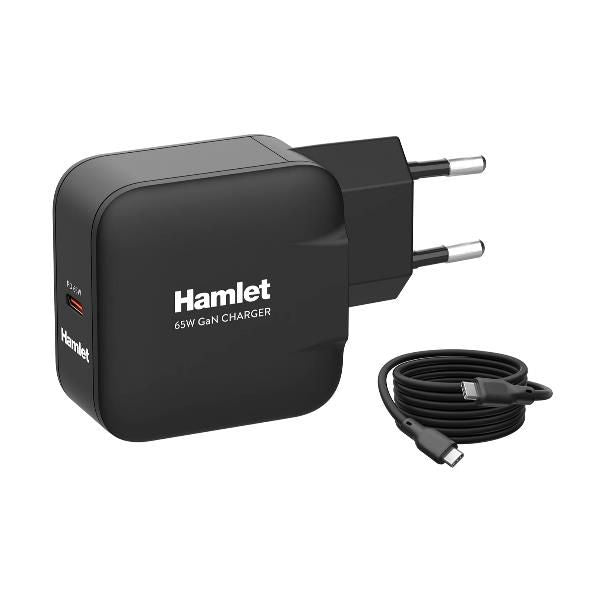 Hamlet XPDG-65WC20 Caricabatterie per dispositivi mobili Universale Nero AC Ricarica rapida Interno [XPDG-65WC20]