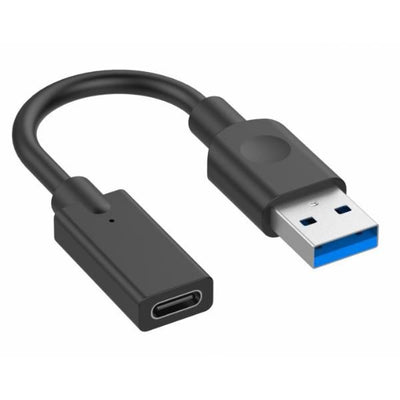 Hamlet XADU3-UCF01 cavo USB USB 3.2 Gen 1 (3.1 Gen 1) 0,1 m USB A USB C Nero [XADU3-UCF01]