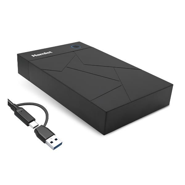 HXD3U6G-AC BOX HDD 3.5" SATA 6 Gbps USB-C + USB-A con alimentatore [HXD3U6G-AC]