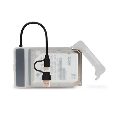 HXD25-U6-CA Box Adattatore per Hard Disk e SSD SATA III 2,5" USB-C e USB-A 6Gbps [HXD25-U6-CA]