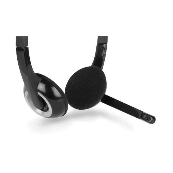 HHEADMUS-CA CUFFIA STEREO CON MICROFONO DOPPIA CONNESSIONE USB-C + USB-A [HHEADMUS-CA]