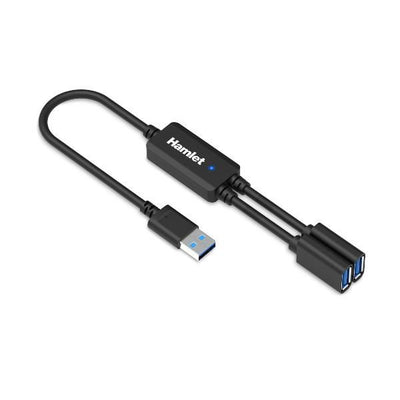 Hamlet XHUB-02UA-5GY hub di interfaccia USB 3.2 Gen 1 (3.1 Gen 1) Type-A 5000 Mbit/s Nero [XHUB-02UA-5GY]