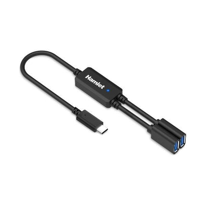 Hamlet XHUB-02UC-5GY hub di interfaccia USB 3.2 Gen 1 (3.1 Gen 1) Type-C 5000 Mbit/s Nero [XHUB-02UC-5GY]