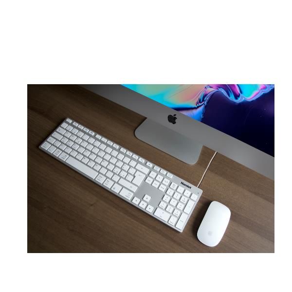 XKKITA-MCX Tastiera USB estesa in alluminio con tastierino numerico MAC compatibile + USB-C adapter [XKKITA-MCX]