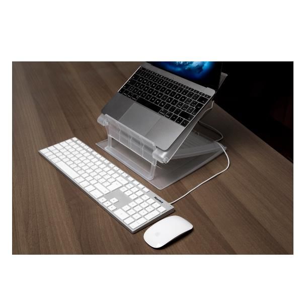 XKKITA-MCX Tastiera USB estesa in alluminio con tastierino numerico MAC compatibile + USB-C adapter [XKKITA-MCX]