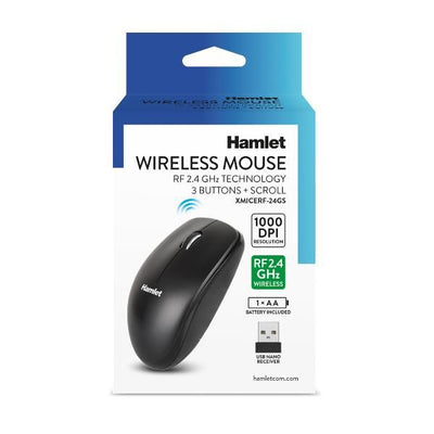XMICERF-24GS Mouse Wireless 2.4ghz 1000dpi 3 tasti + scroll [XMICERF-24GS]