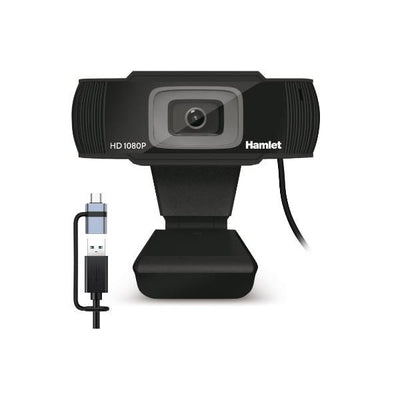 HWCAM1080-CX Webcam USB 1080p Microfono Integrato - USB-A + USB-C [HWCAM1080-CX]