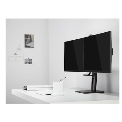 HM-SPMSD200 Supporto da tavolo per 2 monitor regolabile in altezza. Attacco VESA. Max 2 x 27" / 6Kg [HM-SPMSD200]