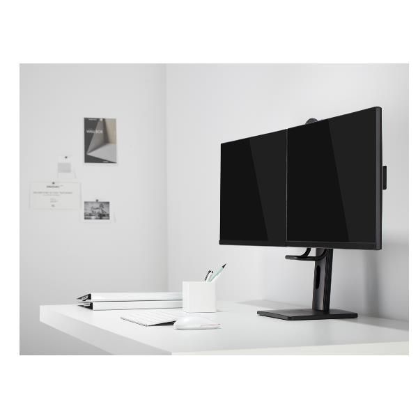 HM-SPMSD200 Supporto da tavolo per 2 monitor regolabile in altezza. Attacco VESA. Max 2 x 27" / 6Kg [HM-SPMSD200]