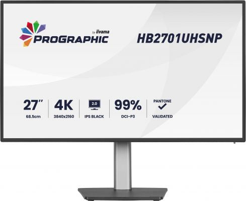 27 IPS 3840x2160 HDMI DP MULTIMED USB HUB [HB2701UHSNP-B1]
