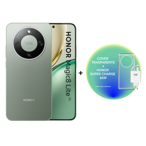 HONOR SMARTPHONE MAGIC8 LITE 8 512GB F.GREEN + CHARGER 66W + TPU CASE [HONORM8L8512GRE]