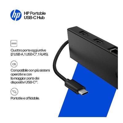 Hp Portable USB-C Hub [B8SV8AA#ABB]