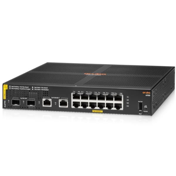 Hp Aruba 6100 12G Class4 PoE 2G/2SFP+ 139W Switch [JL679A#ABB]