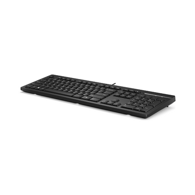 HP Tastiera 125 Wired, Full-size (100%), Cablato, USB, Interruttore a chiave a membrana, Nero [266C9ET#ABZ] - ITPartners