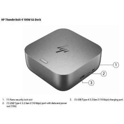 Docking Station HP Thunderbolt 4 100 W G6 [9X472UT#ABZ]