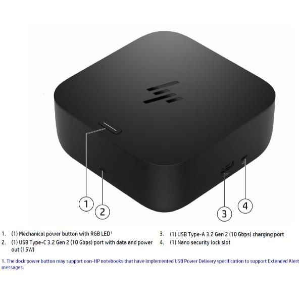 Docking Station HP USB-C 100W G6 [9X3V1UT#ABZ]