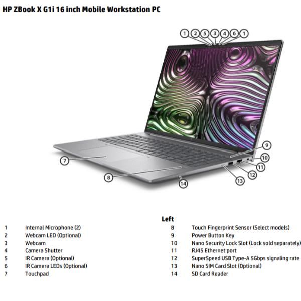 ZBook X G1i 16 Mobile Workstation Wolf Pro Security Edition [D4TA7ET#ABZ]