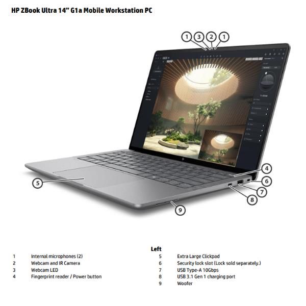 ZBook Ultra 14 G1a NERO (3Y ON SITE) [D5JQ9ET#ABZ]