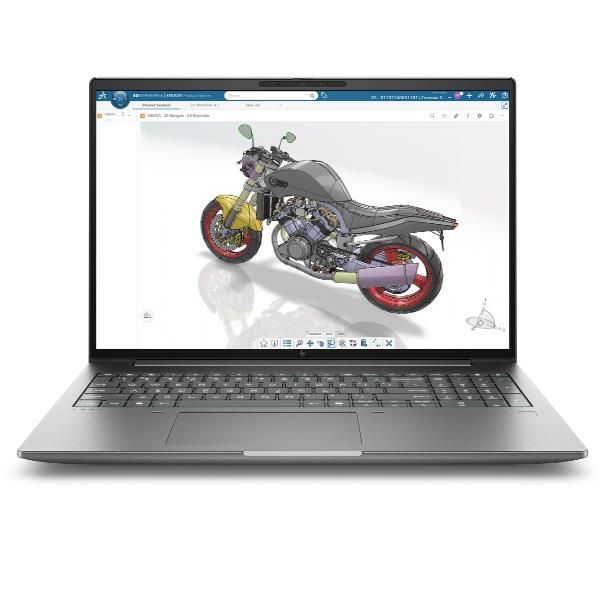 HP DK1U4ET laptop Copilot+ PC Intel Core Ultra 7 356H 40,6 cm (16") WUXGA 32 GB DDR5-SDRAM 1 TB SSD NVIDIA RTX PRO 2000 Blackwell Wi-Fi 7 (802.11be) Windows 11 Pro AI Workstation, AI PC Argento [DK1U4ET#ABZ]