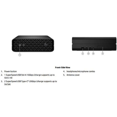 HP Z2 Mini G1i Wolf Pro Security Edition Intel Core Ultra 7 265 32 GB DDR5-SDRAM 1 TB SSD NVIDIA RTX A400 Windows 11 Pro Mini PC Stazione di lavoro AI Workstation, AI PC Nero [D4SZ4ET#ABZ]