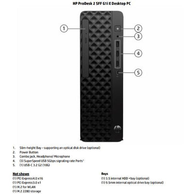 ProDesk 2 SFF G1i E (gar. 3 anni onsite) [B70Z3AT#ABZ]