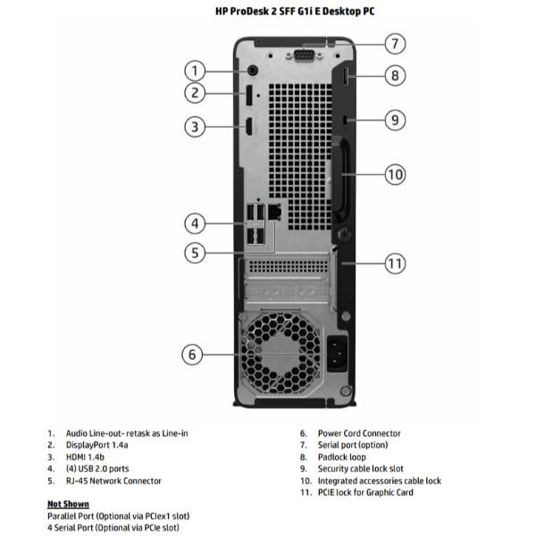 ProDesk 2 SFF G1i E (gar. 3 anni onsite) [B70Z5AT#ABZ]