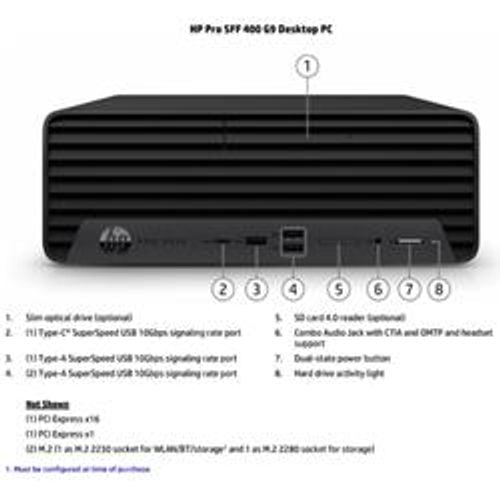 Pro Small Form Factor 400 G9 (gar. 2 anni onsite) [D7JX1AT#ABZ]