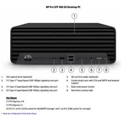 Pro Small Form Factor 400 G9 (gar. 2 anni onsite) [D7JX1AT#ABZ]
