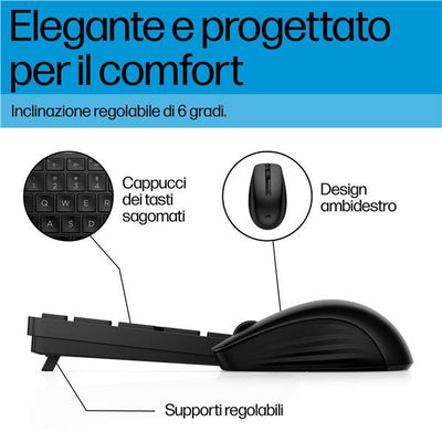 Kit Mouse e Tastiera wireless HP 655 [4R009UT#ABZ]