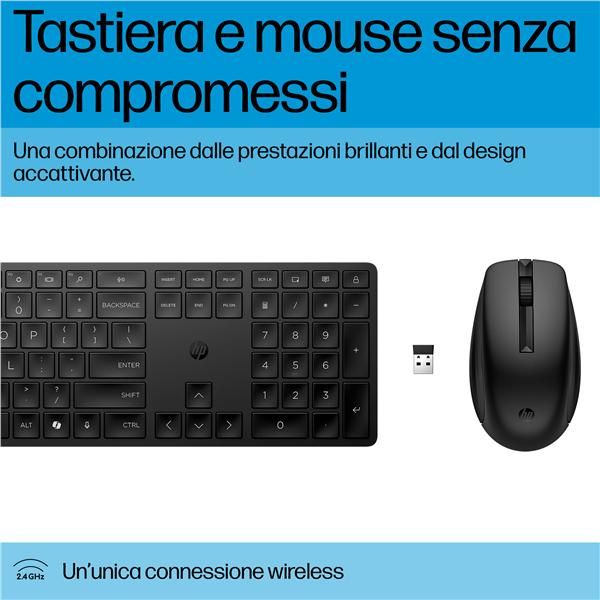 Kit Mouse e Tastiera wireless HP 655 [4R009UT#ABZ]