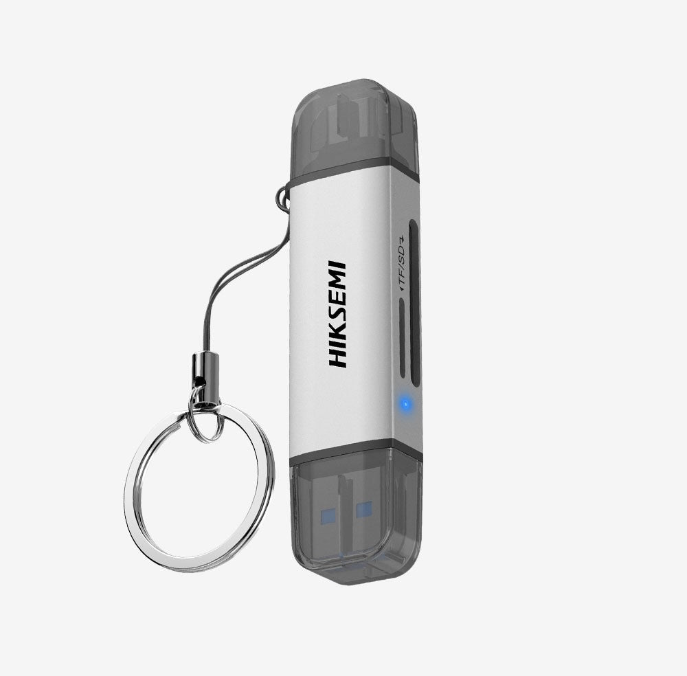 HIKVISION HIKSEMI CARD READER USB3.0 + TYPE-C SD CARDS [HS-HUB-CR01]