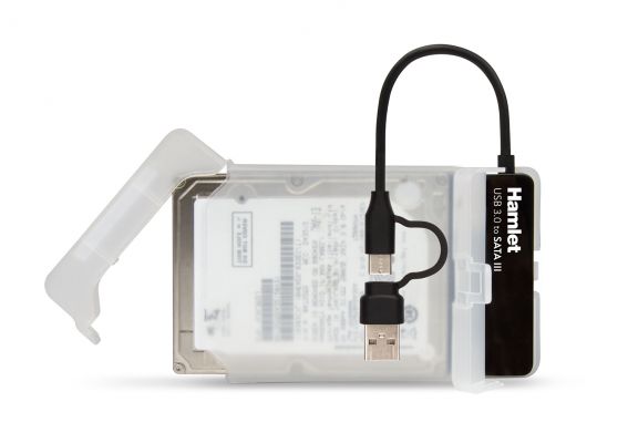 BOX HDD E SSD SATA III 2,5 - USB-C E USB-A [HXD25-U6-CA]