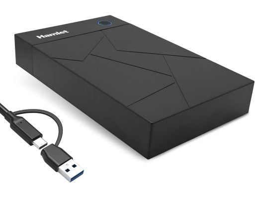 BOX HDD SATA 3,5 USB-C + USB-A CON ALIMENTATORE [HXD3U6G-AC]