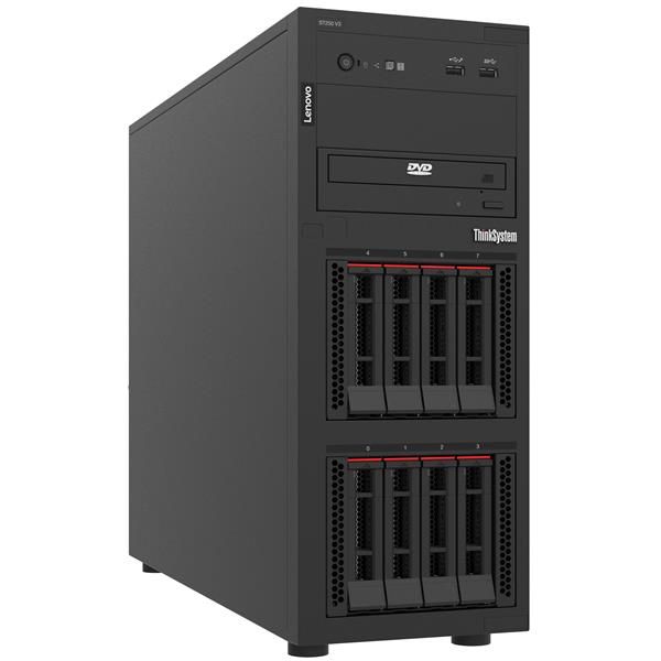 Lenovo ThinkSystem ST250 V3, 1xIntel Xeon 6315P 4C 2.8GHz 55W, 1x16GB 1Rx8, SW RD, 1x800W, 3Y Base Warranty, XCC Platinum, 2.5" Chassis Base(Standard) [7DCE100BEA]