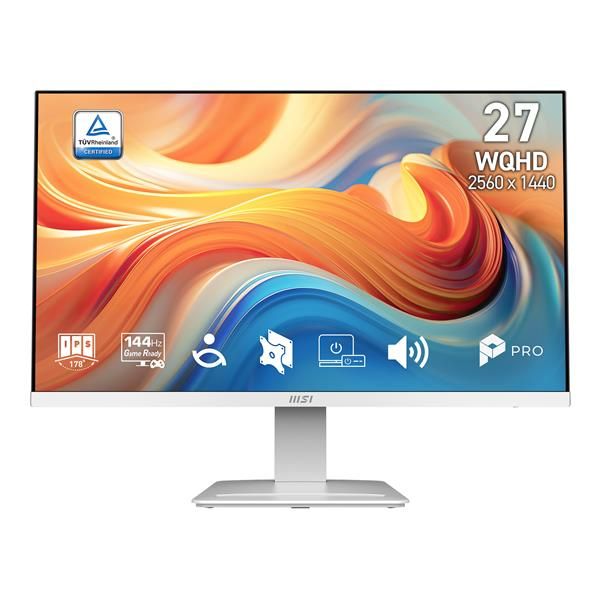 MSI MONITOR 27 LED IPS WQHD 16:9 144Hz 1ms, HDMI/DP, MULTIMEDIALI, BIANCO [PRO MP273QW E14]