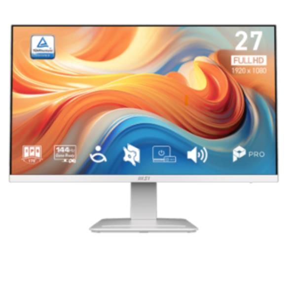 MSI MONITOR 27 LED IPS FHD 16:9 144Hz 1ms, HDMI/DP/VGA, MULTIMEDIALE, BIANCO [PRO MP273W E14A]