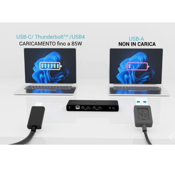 i-tec Universal Dual 4K Display Docking Station + Power Delivery 85W [CADUA4KDOCKPDB]