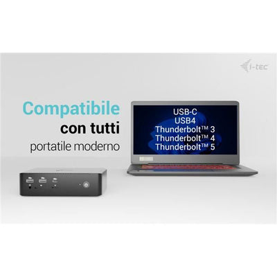 Docking station Thunderbolt5 Quattro Display, 5 porte USB, 2,5 GLAN con Alimentatore 140 W [TB5QUATTRODOCKPD]