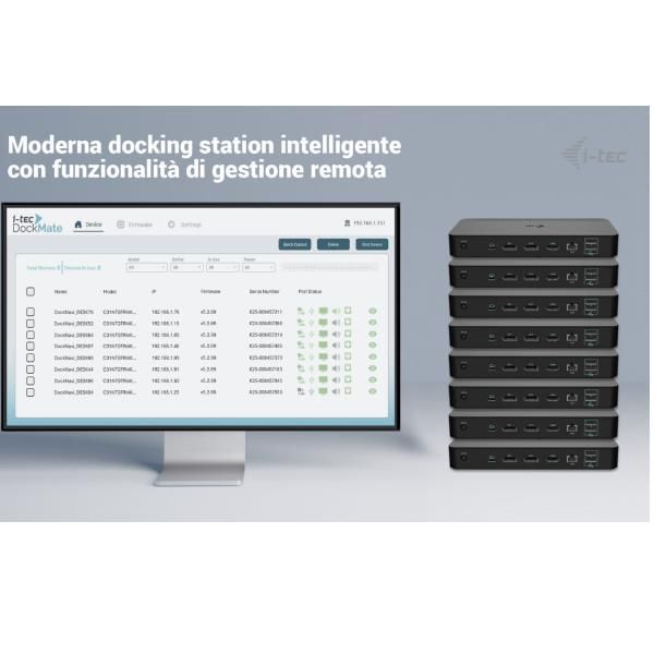 I-TEC USB-C DOCKING STATION INTELLIGENT 3 DISPLAY, POWER DELIVERY 100W, IT [C31INTGTRI4KDOCPDIT]