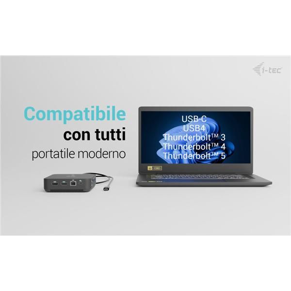 i-tec USB-C DP Dual HDMI Docking Station with Power Delivery 100 W [C31TRIPLEVIDEODPPRO]