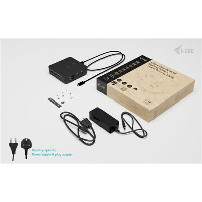 Docking station USB-C Triplo video: 1x Display Port + 2x HDMI PD 100 W + alimentatore 100W [C31TRIVIDPRO100W]