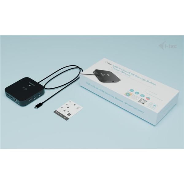 I-TEC DOCKING STATION USB-C DUAL HDMI CON POWER DELIVERY 100 W [C31DUALHDMIDOCKPD]